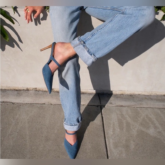 Dolce Vita Kanika Denim Pointed-Toe Heels Size 9 brand new - Picture 4 of 13